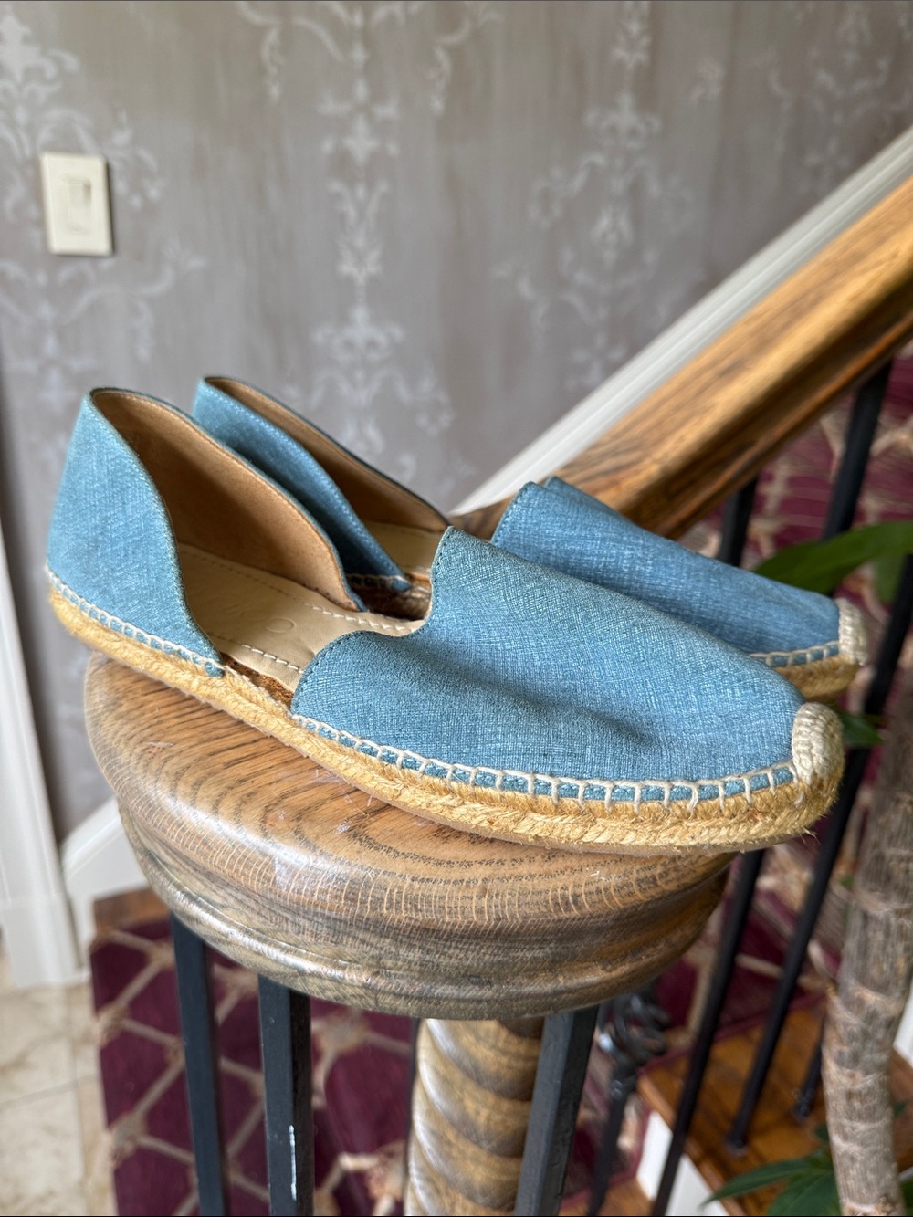 Jimmy Choo denim espadrille US 8 1/2 very good condition - Picture 2 of 10